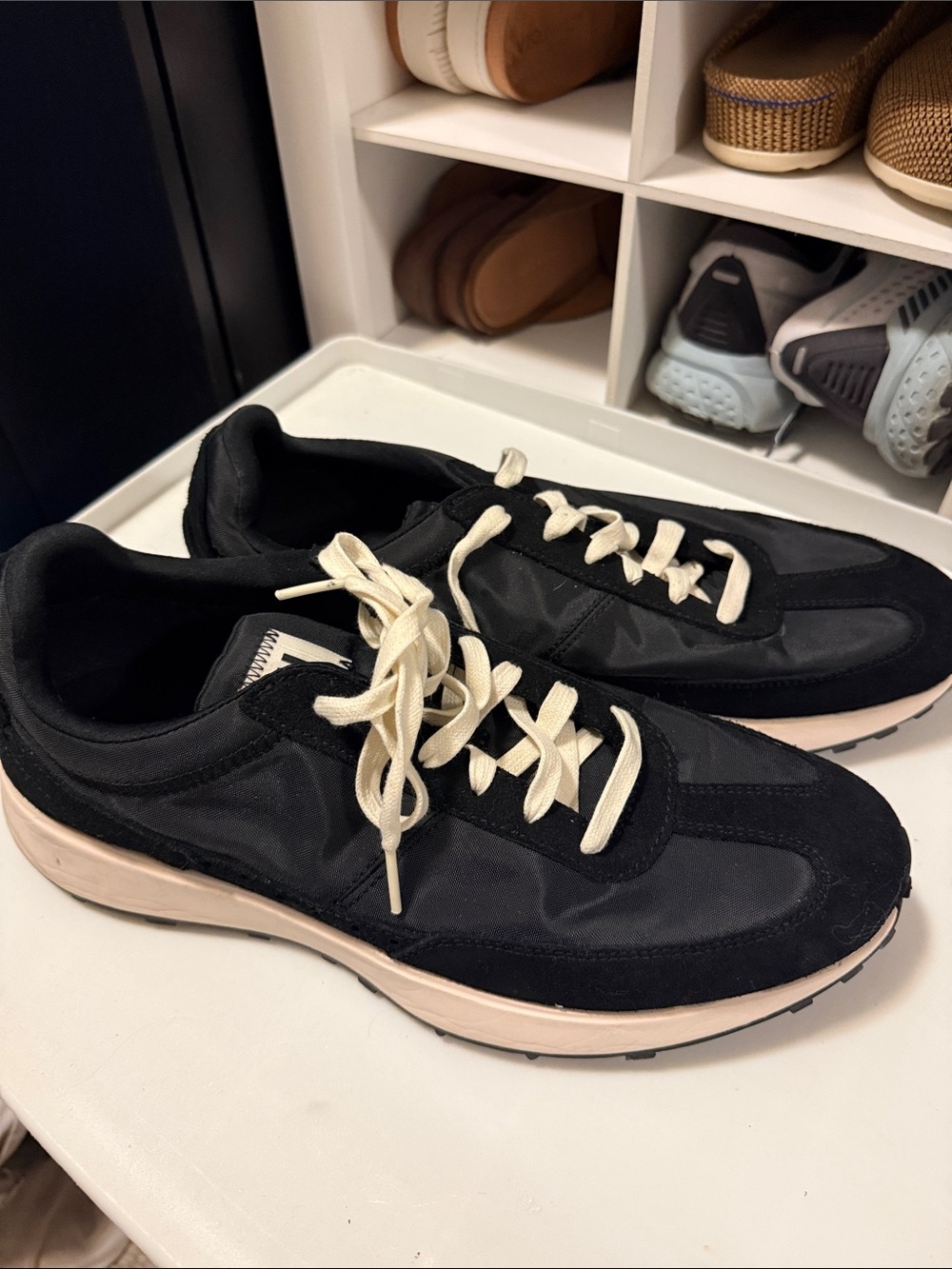 Cole Haan Black Sneakers with Cream Accents
